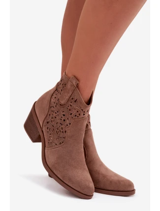 Boty na podpatku model 224426 Step in style Boty na podpatku model 224426 Step in style