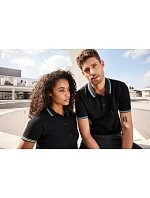 Daiber JN 1306 Pánské těžké piqué polo s proužky 02.1306 black/white/grey Daiber JN 1306 Pánské těžké piqué polo s proužky 02.1306 black/white/grey