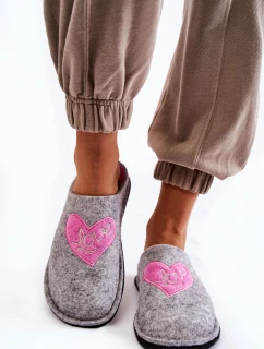 Domácí pantofle Big Star KK276020 Šedo-růžová