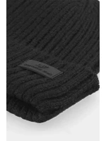 Jednovrstvý zimní pánský čepice 4F 4FAW23ACAPM317-20S černá Jednovrstvý zimní pánský čepice 4F 4FAW23ACAPM317-20S černá