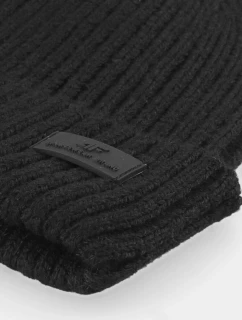 Jednovrstvý zimní pánský čepice 4F 4FAW23ACAPM317-20S černá