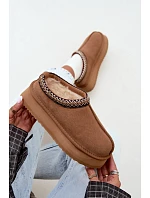 Kožené semišové zimní boty Vinceza 97972 Camel