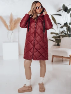 Dámská zimní bunda SNOWVIBE bordó prošívaná FashionStreet TY4996