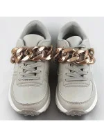 Šedé sneakersy s řetízkem (6368) Šedé sneakersy s řetízkem (6368)