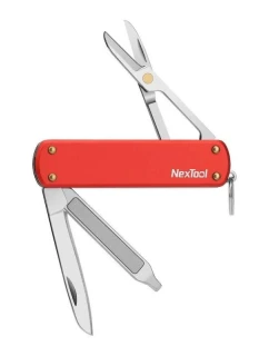 Mini kapesní nůž NexTool NE0142 4 v 1 červený