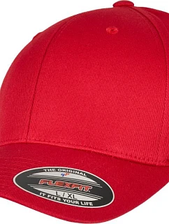 Flexfit 6277OC 6 panelová kšiltovka z bio bavlny 55.77OC red