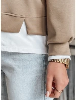 Dámská oversize mikina LUZZIO moka FashionStreet BY1383