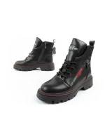 Lee Cooper boty dámské trappery dámské zateplené kožené slingbacks černé červené dámské boty