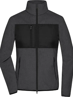 Daiber JN 1311 Dámská fleecová bunda 02.1311 dark melange/black