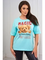 Halenka s potiskem Magic mint Halenka s potiskem Magic mint