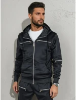 FashionStreet černá pánská tepláková souprava AX0812