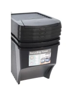 KOŠ 22 L SADA 3 KS ANTRACITOVÝ