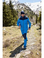 Daiber JN 1180 Pánská outdoorová softshellová bunda 02.1180 carbon/bright yellow/carbon