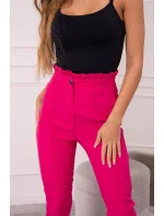 Fuchsiové kalhoty na míru