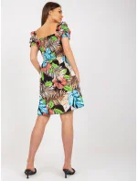 Šaty DHJ SK 15836.51 černá a modrá