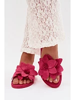 Dámské ploché nazouváky J502-5 Elzoria fuchsia - Sweet Shoes