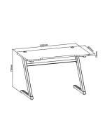 Herní stůl nano RS RS120 (1200 mm x 600 mm x 750 mm)