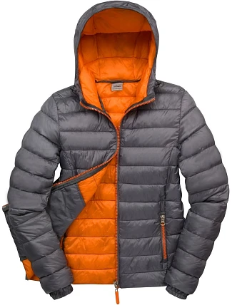 Result R 194F Dámská prošívaná bunda "SnowBird" 30.194F grey/orange