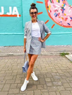 Dámské Vysoké Tenisky Big Star FF274579 Bile