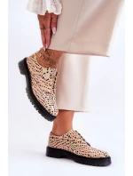 Dámské Kožené Boty Maciejka 04087-18 Oranžová a černá