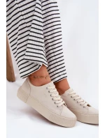 Dámské Textilní Tenisky Big Star RR274407 Béžové