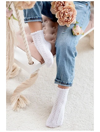 Dětské prolamované ponožky -ŻUR-thin 1511.001 Dětské prolamované ponožky -ŻUR-thin 1511.001