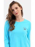 Dámské pyžamo dlouhé Listy