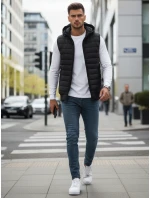 Pánská černá vesta FashionStreet TX4235