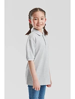 Fruit of the Loom Kids 65/35 Polo Dětské piqué polo 16.3417 heather grey Fruit of the Loom Kids 65/35 Polo Dětské piqué polo 16.3417 heather grey