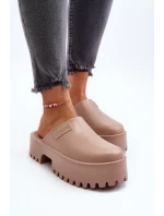 Dámské žabky na masivní podrážce Big Star NN274015 Bílé