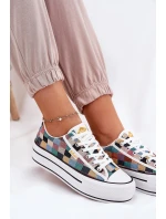Vzorované Dámské Tenisky Na Platformě Lee Cooper LCW-25-31-3441L Multikolor Vzorované Dámské Tenisky Na Platformě Lee Cooper LCW-25-31-3441L Multikolor