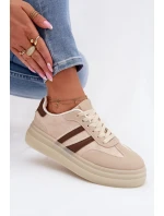 Dámské tenisky na platformě Béžové Galleria