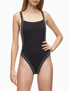 Jednodílné plavky KW0KW00971-BEH černá - Calvin Klein