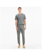 Pánské bavlněné tepláky Puma šedé pohodlný sportovní styl