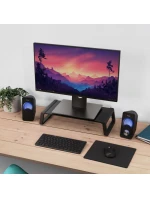 TRUST MONTA SKLENĚNÝ STOJAN NA MONITOR BLK 25271