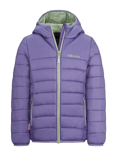 Dívčí ultralehká přechodová bunda Eikefjord Jacket lila/pistachio green (464-118)