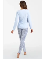 Italská móda Salli long length sp. barva:modrá/print Italská móda Salli long length sp. barva:modrá/print