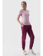 Dámské Hladké Tričko S Logem Růžové 4F 4FWMM00TTSHF1845-56S