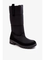 Dámské zateplené boty do sněhu Progress Black Dámské zateplené boty do sněhu Progress Black