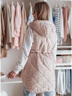 Dámská přechodná prošívaná vesta OLINVIA růžová FashionStreet TY4885