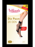 Silonkové matné ponožky 2 páry DIE PASST SOCKS 20 DEN - BELLINDA - amber