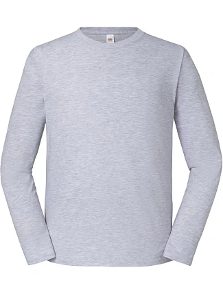 Fruit of the Loom Iconic 195 LSL Pánské tričko z těžké bavlny s dl. rukávem 16.1360 heather grey Fruit of the Loom Iconic 195 LSL Pánské tričko z těžké bavlny s dl. rukávem 16.1360 heather grey