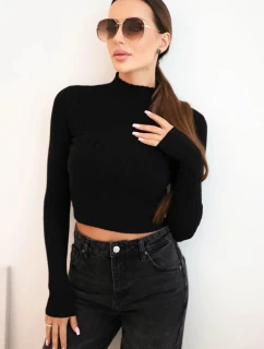 Dámské pruhované šaty s rolákem a ozdobnými knoflíky bordová