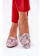 Dírové baleríny s odhaleným podpatkem Multikolor Navinnia