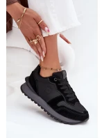 Kožené Dámské Tenisky Big Star OO274529 HI-POLY SYSTEM Černé