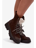 Dámské trapery z eko kůže – čokoládové Bellora Dámské trapery z eko kůže – čokoládové Bellora