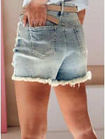 Dámské džínové šortky se zirkony LIKE A STAR modré FashionStreet SY0487