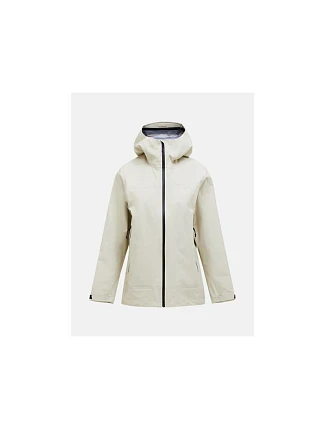 Dámská bunda PEAK PERFORMANCE W Treeline Gore-Tex 3L Shell Jacket, barva béžová Dámská bunda PEAK PERFORMANCE W Treeline Gore-Tex 3L Shell Jacket, barva béžová