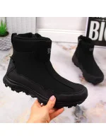 DK Jr DK58A nepromokavé zateplené sněhové boty černé