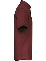 Kariban K 551 Popelínová košile "Ace" s krátkým rukávem 20.K551 wine